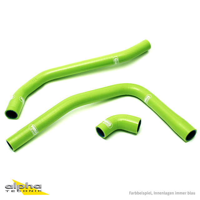 SAMCO SPORT Siliconschlauch Kit grün für Kawasaki ZXR400 Modelljahr 1990-2002