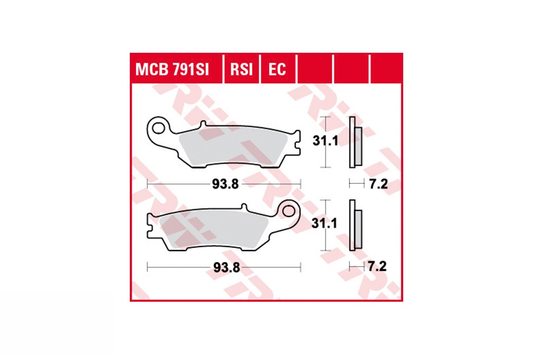 TRW Bremsbelagsatz MCB791EC vorne