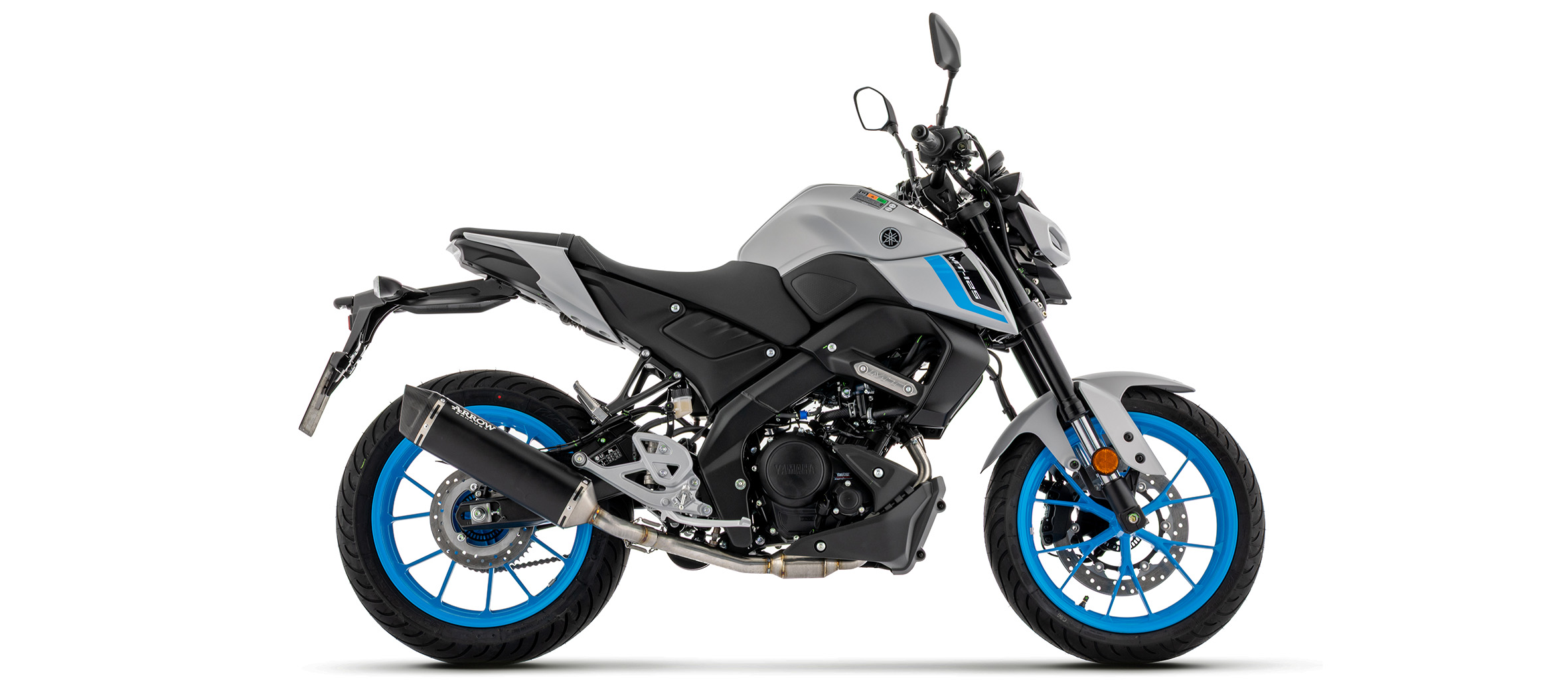 ARROW Komplettanlage Icon Dark Aluminium für Yamaha YZF-R, MT 125,  2025-