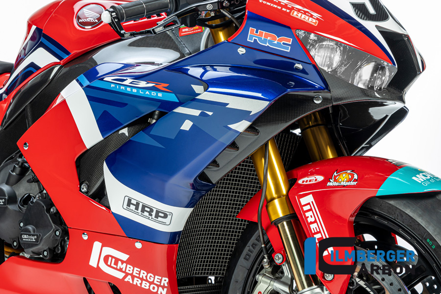 Ilmberger Carbon Verkleidungsseitenteil rechts, glänzend, für Honda CBR1000RR-R Fireblade (SP), SC82, ab 2020-