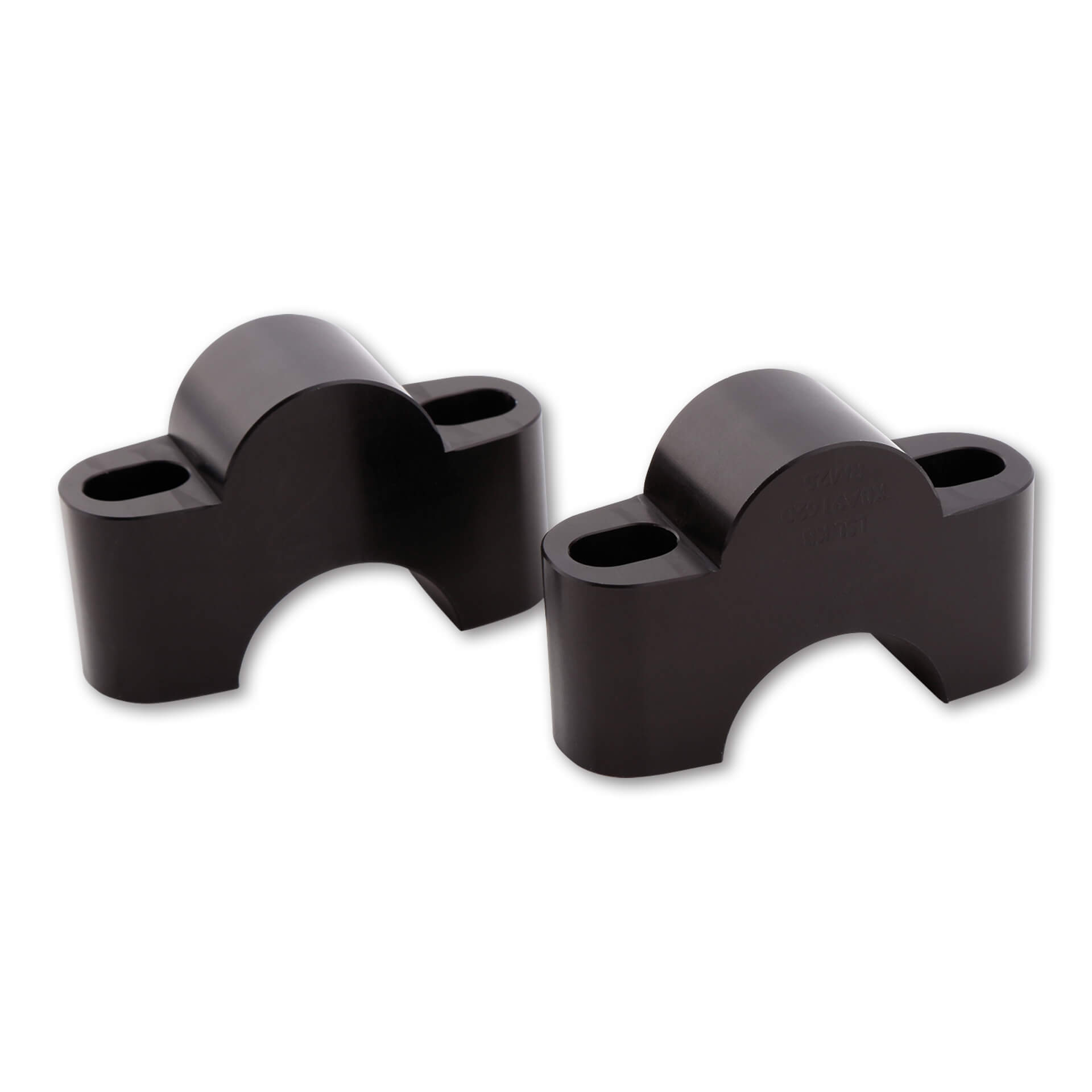 LSL Klemmbockerhöhung Set um 25 mm, mit 55 mm Schraube, für 28,6 mm Lenker, schwarz