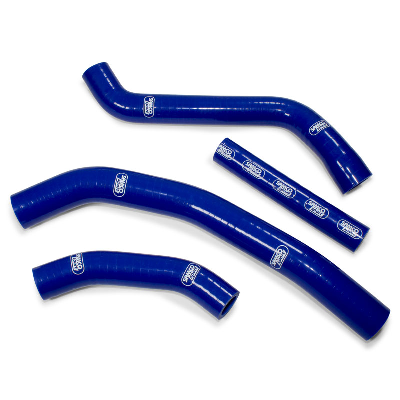 SAMCO SPORT Siliconschlauch Kit OEM Design blau für Yamaha YZ250F WR250F Modelljahr 2019-2023