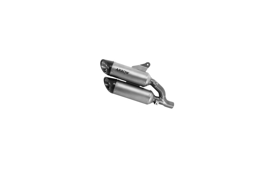 ARROW Auspuff ROUND-SIL Titan für Ducati Monster / Monster+ ab Modelljahr 2021-
