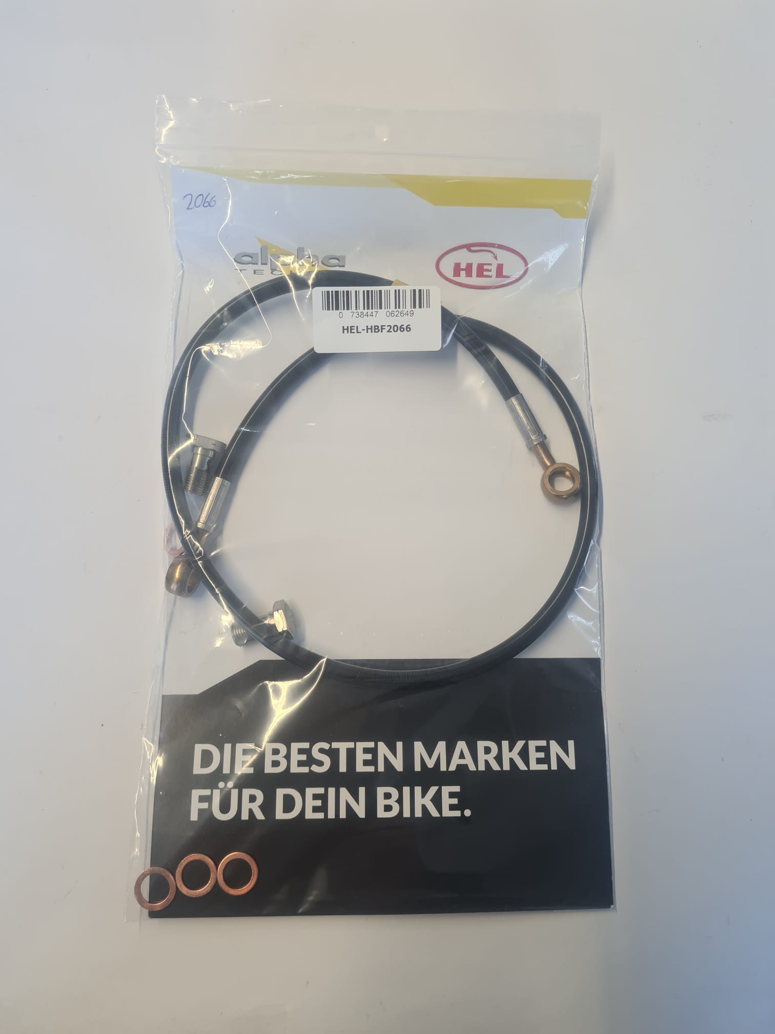 HEL Stahlflexleitung vorne Verlegeart OEM für Honda CB500 V - W - X 1996 - 2001, Edelstahl