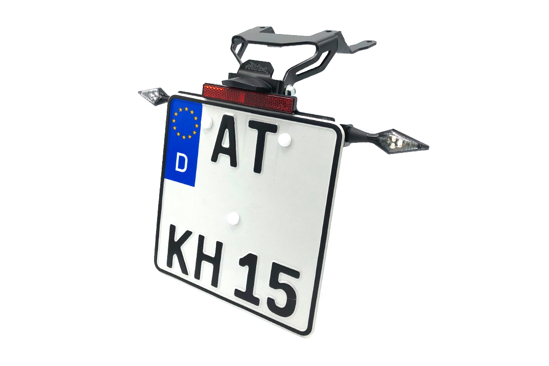 alpha Technik Kennzeichenhalter für KTM 790 Adventure ab Modelljahr 2019 und KTM 890 Adventure ab Modelljahr 2021-