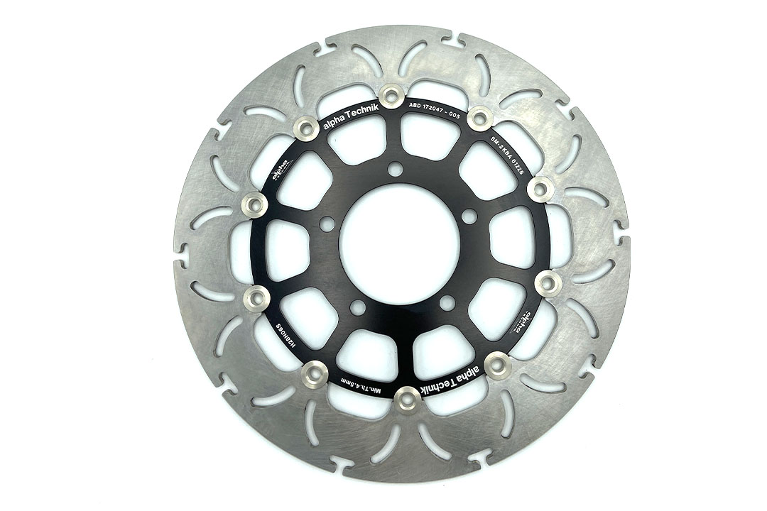 alpha Technik Bremsscheibe Omega-Design ABD33, vorne  für Kawasaki ER6f, ER6n, Versys 1000 / 650, Z1000, Z750, ZX10R Ninja, ZX6R Ninja