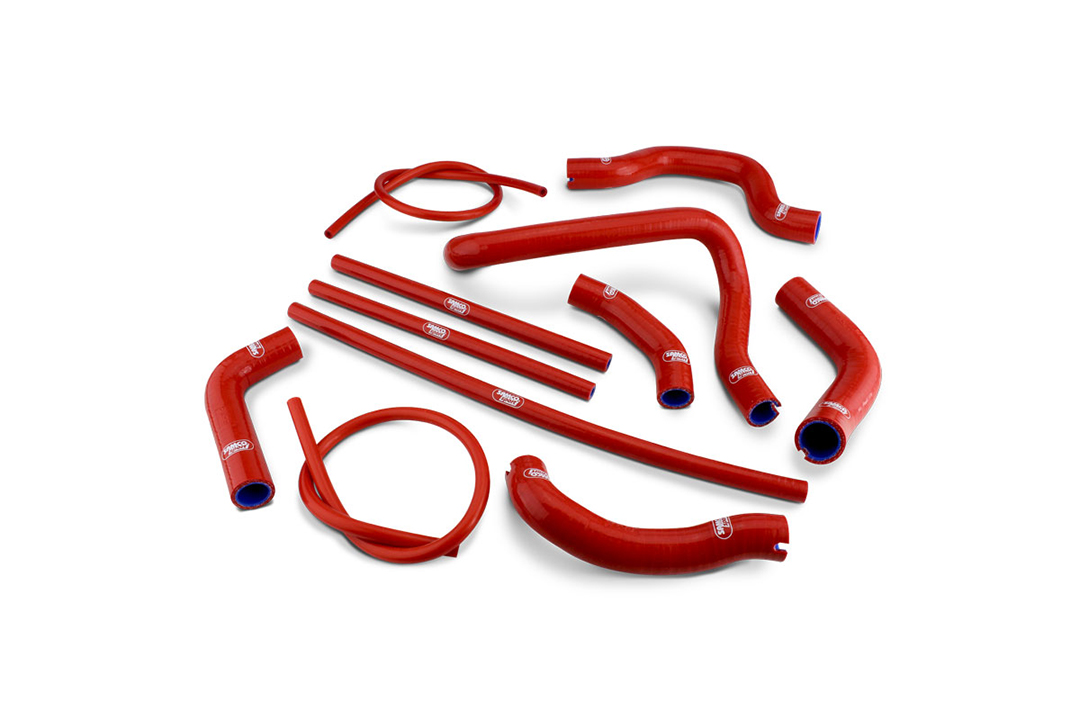 SAMCO SPORT Siliconschlauch Kit rot für Ducati Monster 937 (plus / SP), 2021-2025