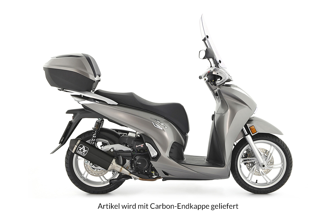 ARROW Auspuff URBAN mit Carbon-Endkappe für Honda Forza 350 / SH350 Modelljahr 2021- 