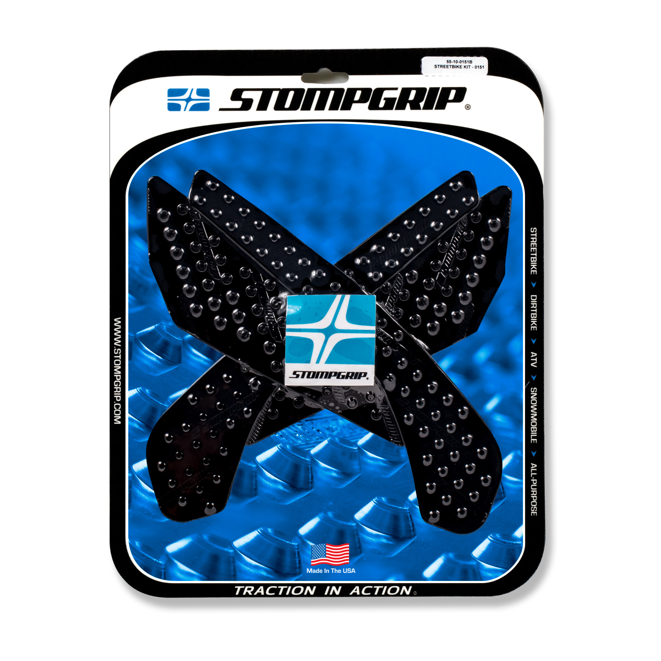 Stompgrip Traction Pads schwarz, für Suzuki GSXS750, ab 2018-22