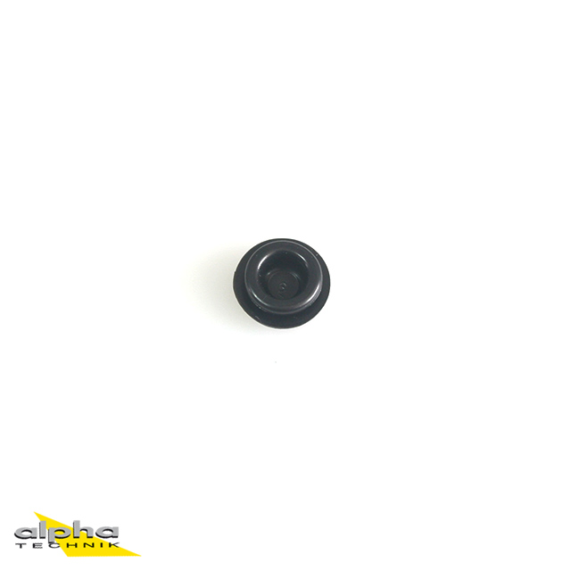 Verschluss-Stopfen 10,0mm (PVC, schwarz)