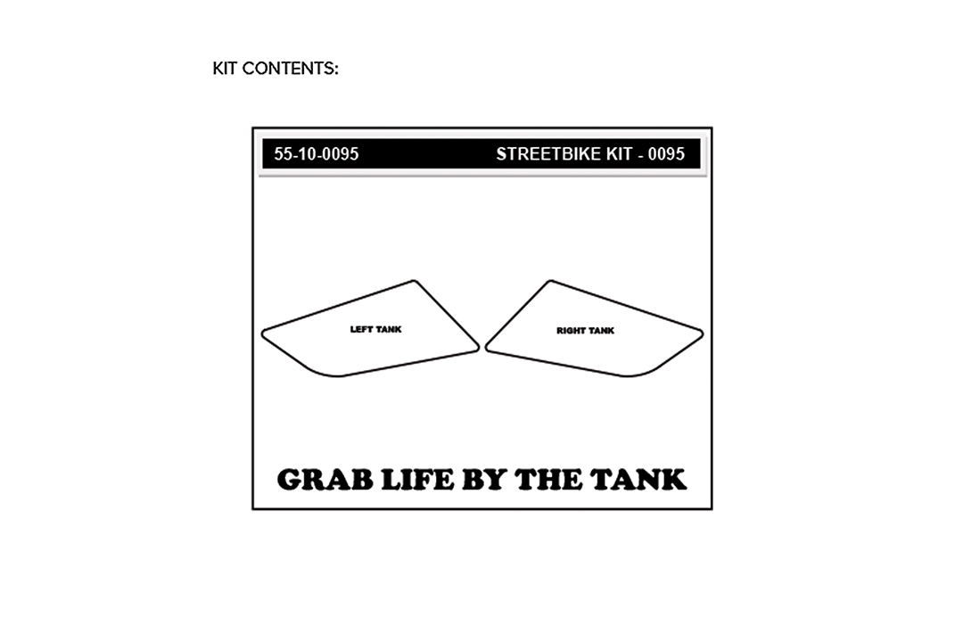 Stompgrip schwarz, Icon, für Suzuki SFV650 Gladius, 2009-15