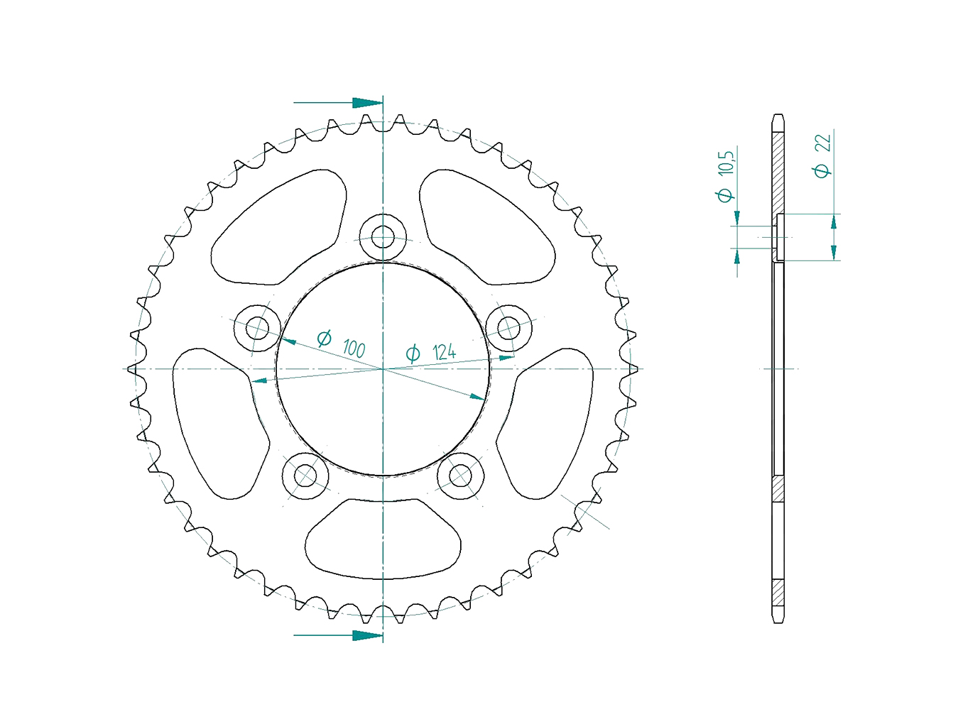 ENUMA Kettensatz 520 HO für Voge 500 R 2021-2023