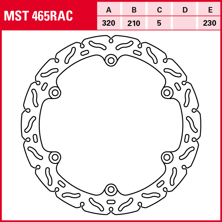 TRW Bremsscheibe Sportiv starr MST465RAC