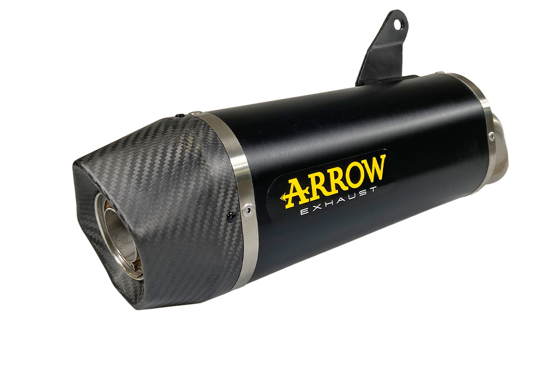 ARROW Auspuff DARK INDY RACE Aluminium schwarz für Kawasaki Ninja 1000SX Modelljahr 2020-