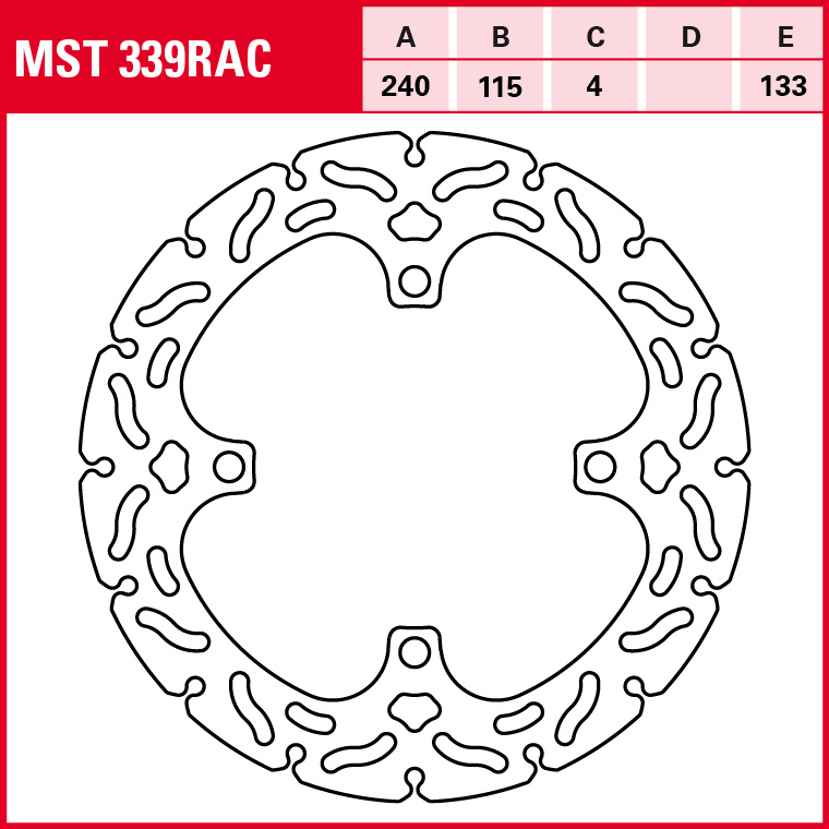 TRW Bremsscheibe Sportiv starr MST339RAC