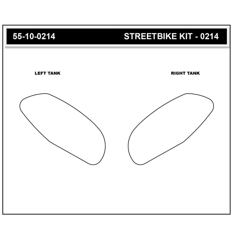 Stompgrip Tank Pad schwarz, Volcano, Streetbike Tank Kit für Ducati Panigale V2, V4, Streetfighter V2, V4, 2025-2026