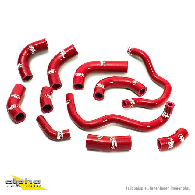 SAMCO SPORT Siliconschlauch Kit rot für Honda CBR600RR Modelljahr 2005-2006