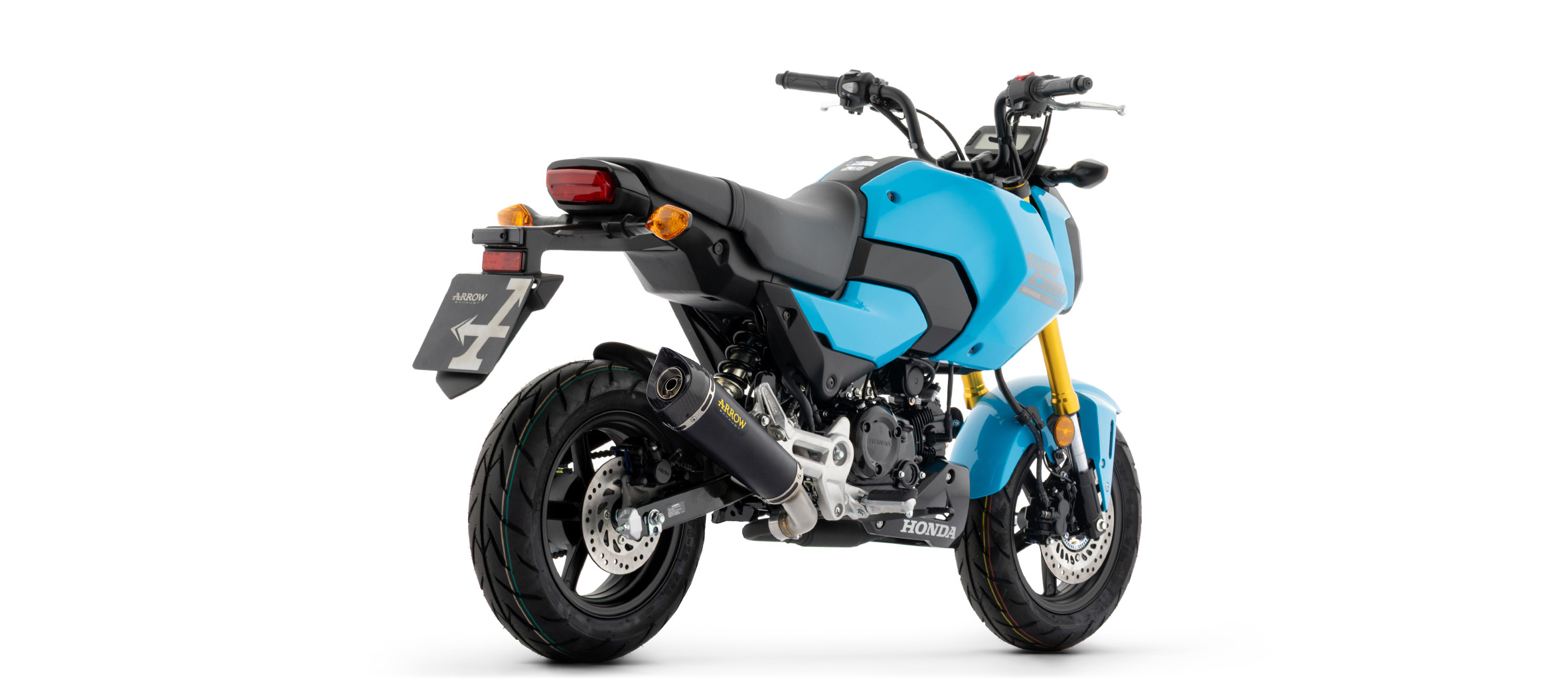ARROW Auspuff X-KONE DARK für Honda MSX 125 Grom, Modelljahr 2025-, Edelstahl