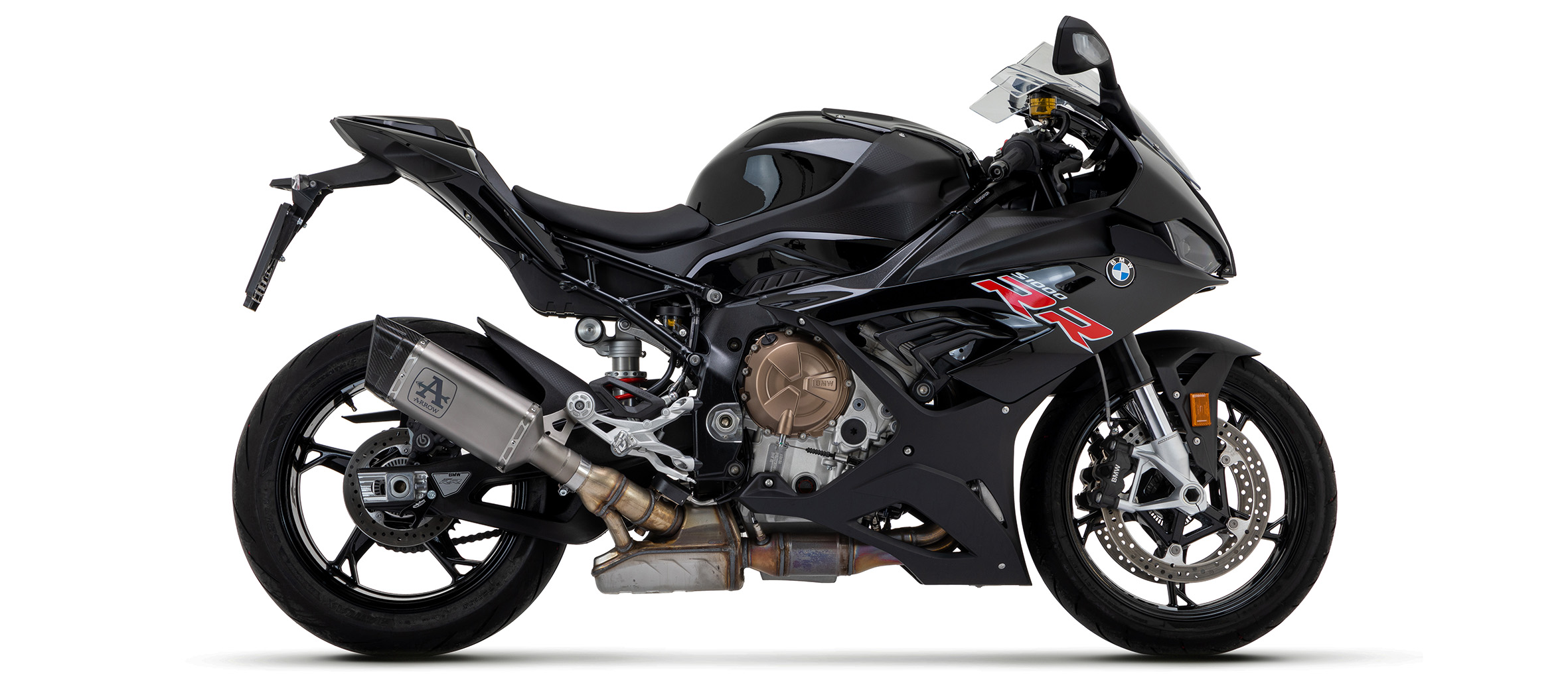 ARROW COMPETITION SBK PISTA DARK Racing-Titan-Komplettanlage für BMW S1000RR 2019-