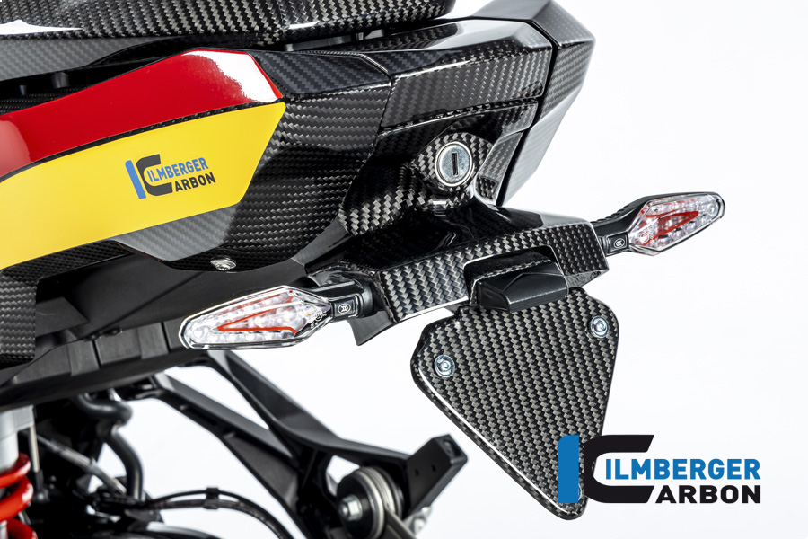 Ilmberger Carbon Kennzeichenträger (kurze Version), glänzend, BMW S1000XR 2020-