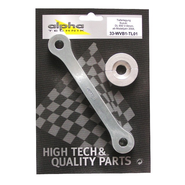 alpha Technik Tieferlegungssatz 37mm Suzuki DL650 V-Strom, Typ WVB1; Modelljahr 2004