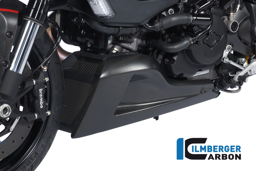 Ilmberger Carbon Motorspoiler/Ölkühlerverkleid. linke Seite, Carbon