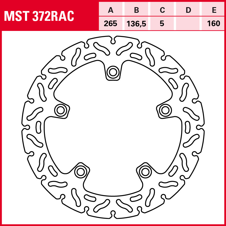TRW Bremsscheibe Sportiv starr MST372RAC