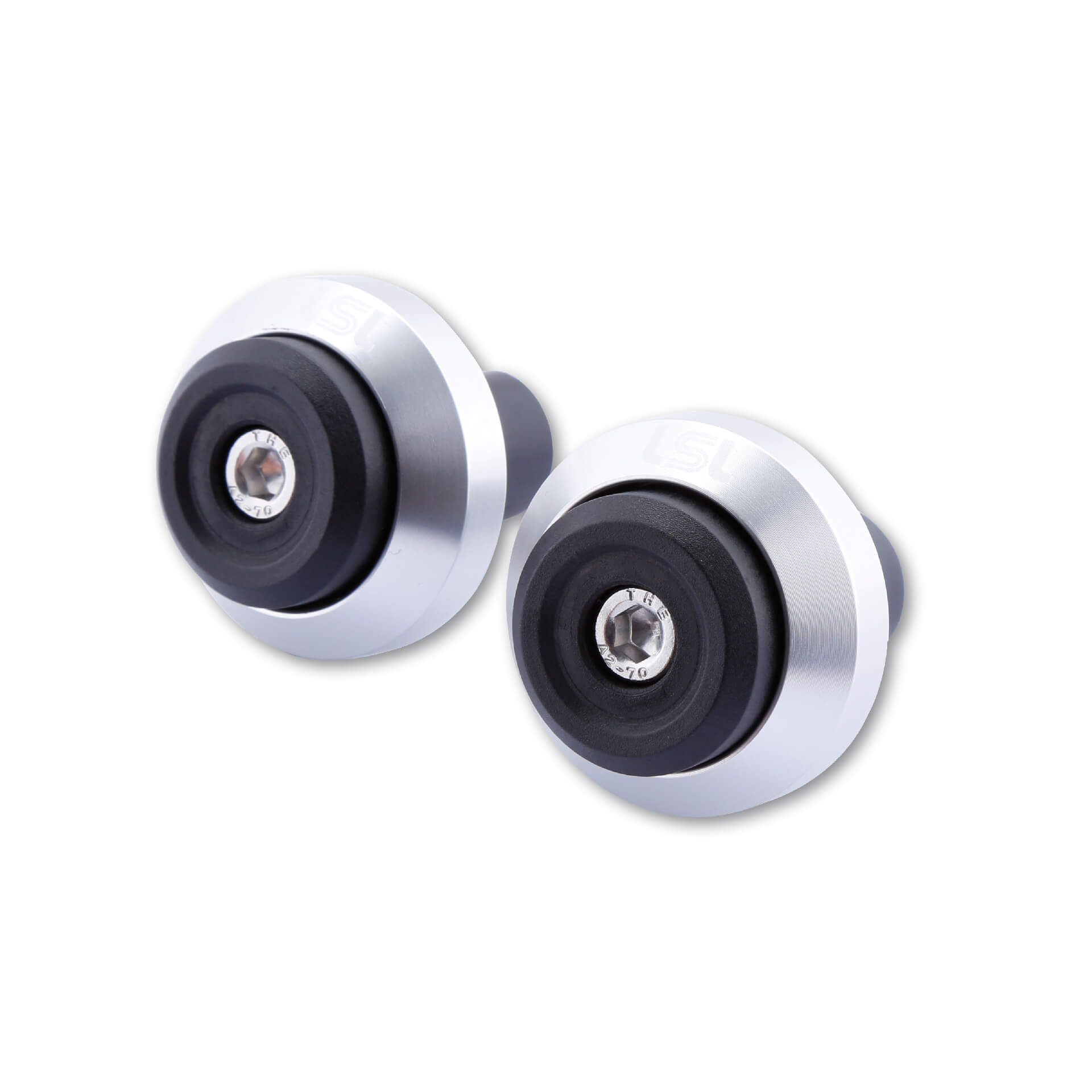 LSL Lenkergewicht GONIA, Aluminium, mit LSL-Logo, für Lenker mit 14mm und 18 mm Innendurchmesser, silber