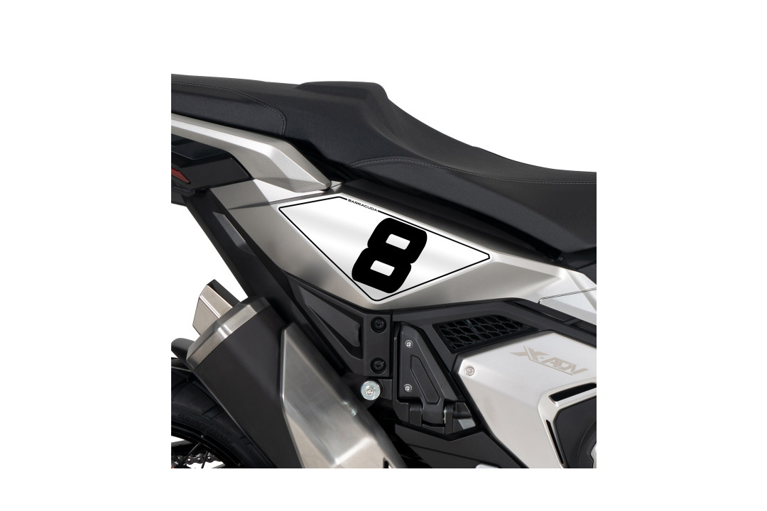 Barracuda Seitendeckel Aufkleber Satz Honda X-ADV ab Modelljahr 2021-