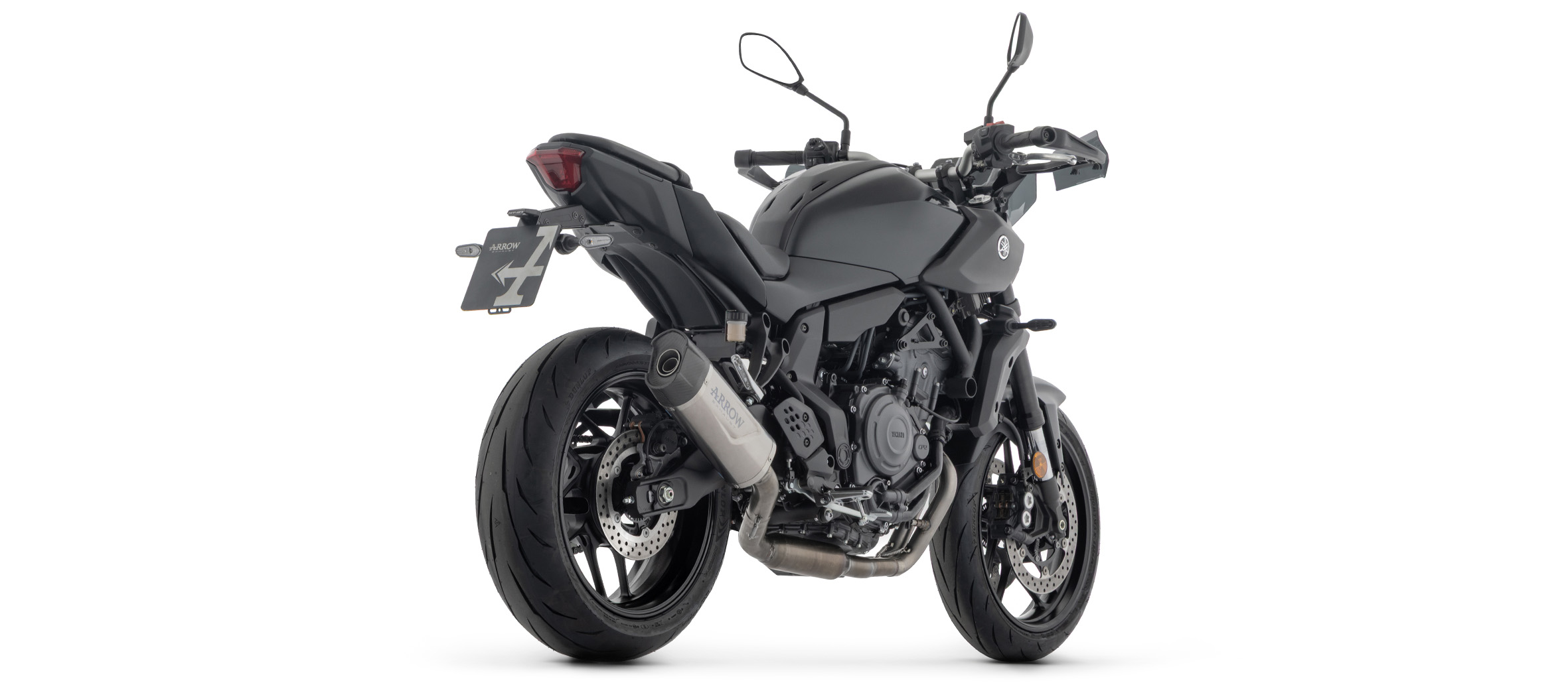 ARROW Racinganlage INDY RACE EVO Titanhülle für Yamaha MT07, Typ RM48, RM49, RM50, RM51, RM53, RM54, 2025-