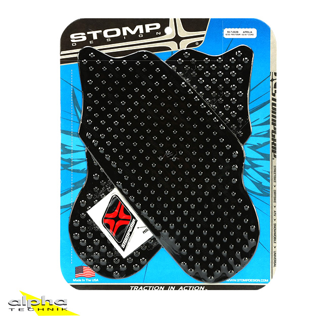 Stompgrip schwarz, Volcano, Aprilia RSV1000R, 1999-2003, RST1000 Mille Futura, 2000-2003, Tuono 1000, 2002-2005