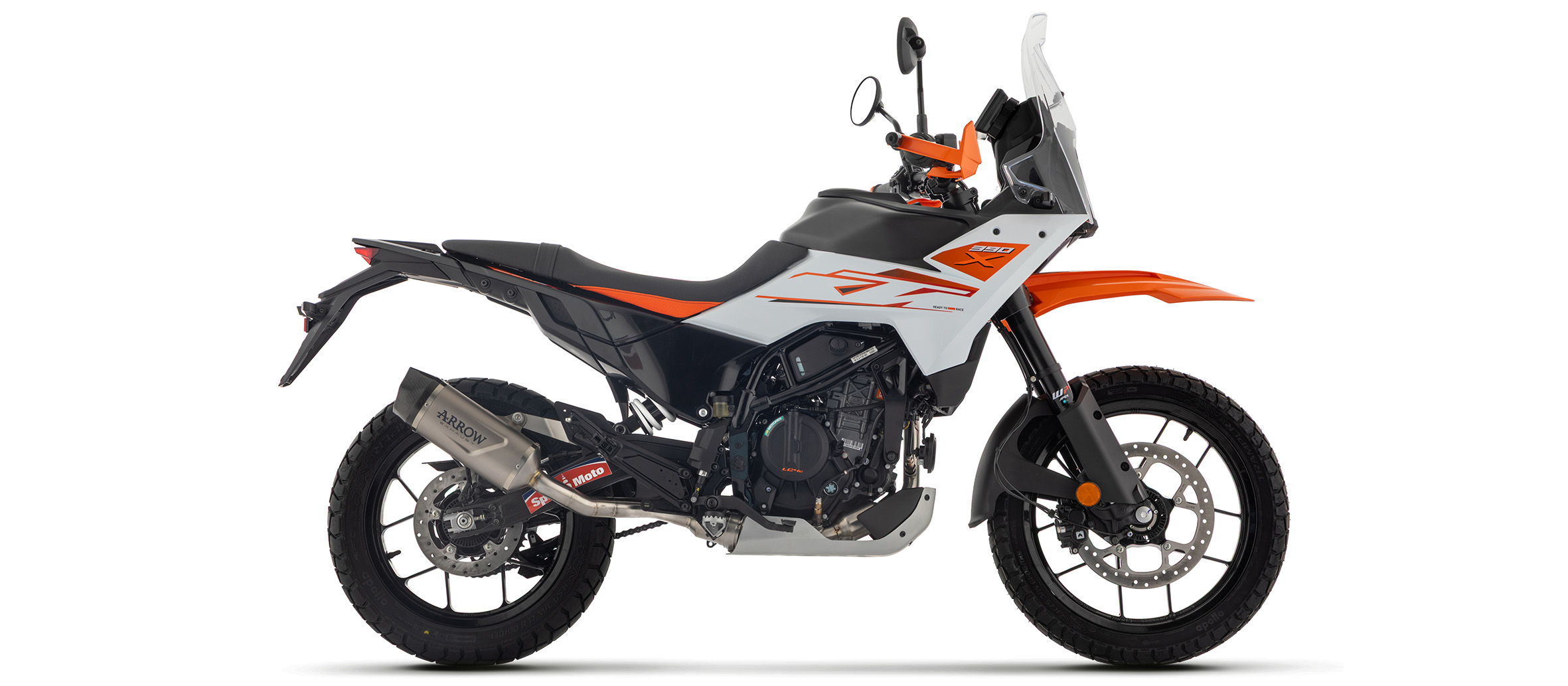 ARROW Auspuff INDY RACE EVO Titan für KTM 390 Adventure R, X, 2025-