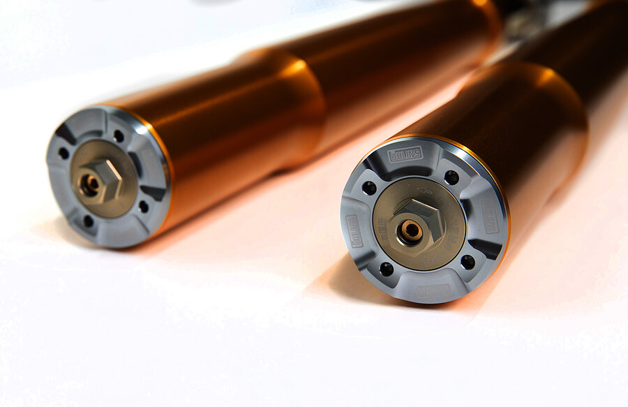 Öhlins Upside Down Gabel Road & Track Gold FGRT 308 für Harley Davidson CVO Road Glide FLTRXSE, FLTRXSTSE, Street Glide FLHXSE 2023-