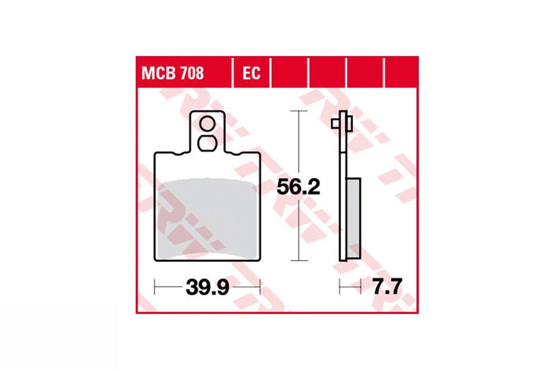 TRW Bremsbelagsatz MCB708EC vorne