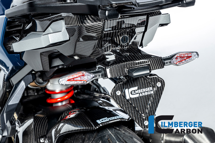 Ilmberger Carbon Kennzeichenträger (kurze Version), glänzend, BMW S1000XR 2020-