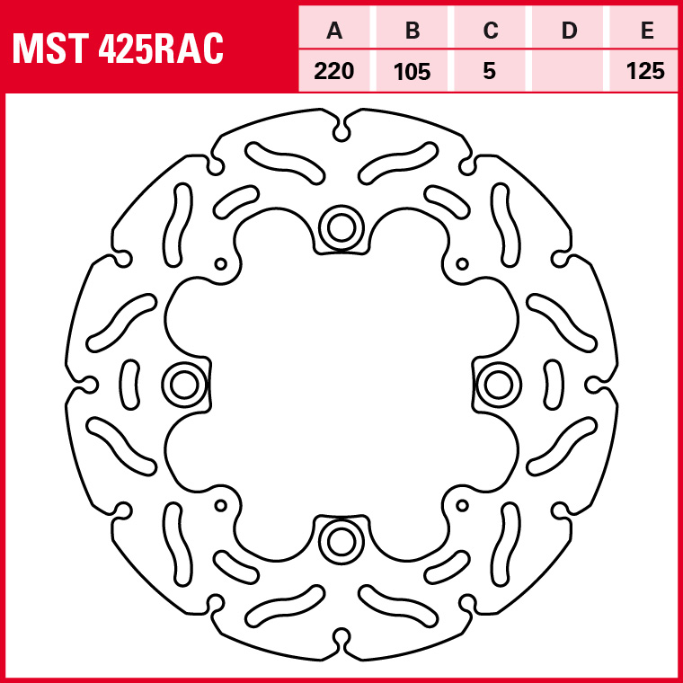 TRW Bremsscheibe Sportiv starr MST425RAC