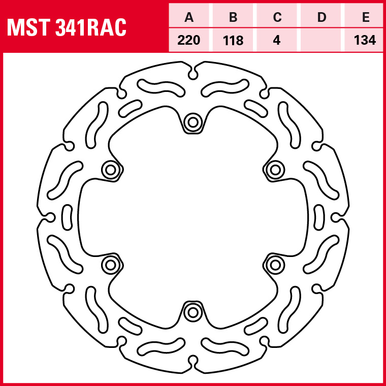 TRW Bremsscheibe Sportiv starr MST341RAC