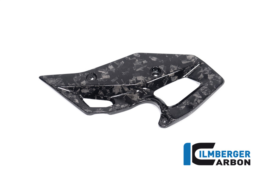 Ilmberger Carbon Fersenschutz links, Black Diamond Carbon, glänzend, BMW R1300GS 2023-