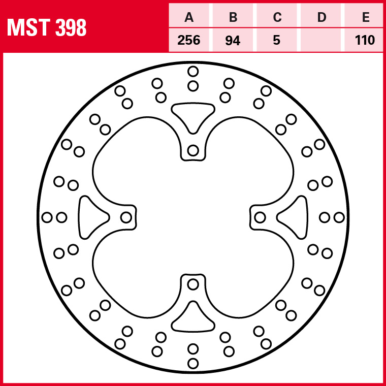 TRW Bremsscheibe Allround starr MST398