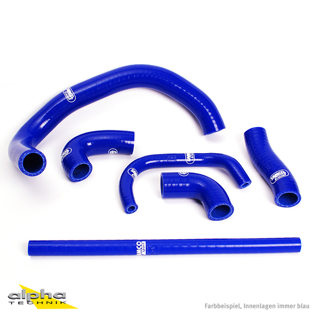 SAMCO SPORT Siliconschlauch Kit blau für Kawasaki ZX9R Modelljahr 1994-1997