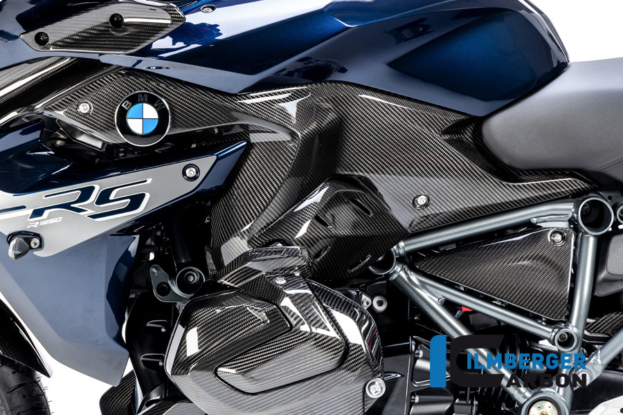 Ilmberger Carbon Seitendeckel unter Tank links, glänzend, BMW R1250RS 2019-