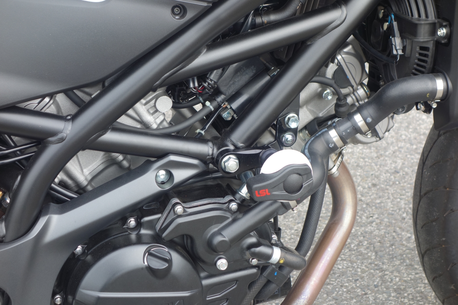 LSL Crash Pad Anbaukit für Suzuki SFV650 Gladius, für  2009-2015, SV650,  2016- (RA), schwarz