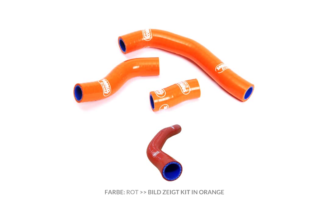 SAMCO SPORT Siliconschlauch Kit rot für KTM 450 SXS-F Modelljahr 2007 450 SX-F 450 SMR 450 XC-F Modelljahr 2007-2010