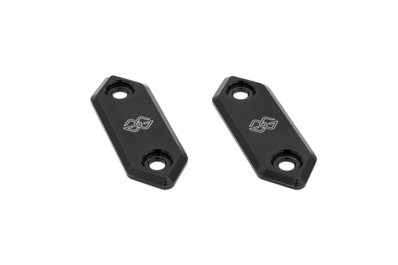 Gilles Race Spiegelabdeckung, schwarz, z.B. für Kawasaki Ninja 500, ZX-6R, ZX-4R 2023-