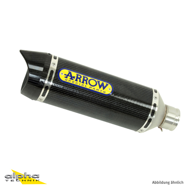 ARROW Auspuff THUNDER für Yamaha MT-03 / YZF-R3 2015-, Carbon