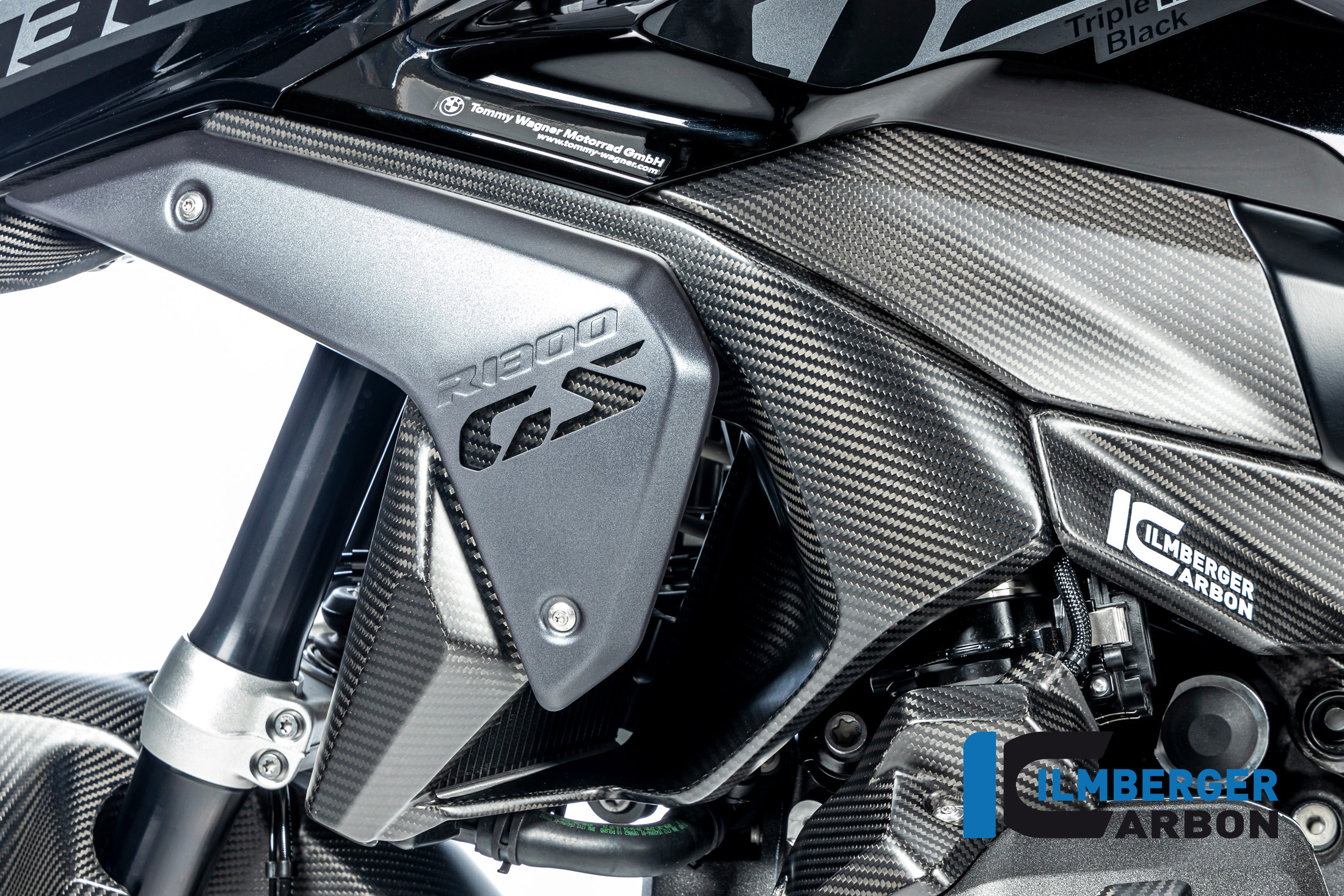 Ilmberger Carbon Luftauslassverkleidung matt, glänzend, BMW R1300GS 2023-