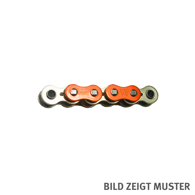 Kette ENUMA MVXZ-2 530, ideale OEM-Ersatzkette - 124 Glieder - Farbe Orange metallic