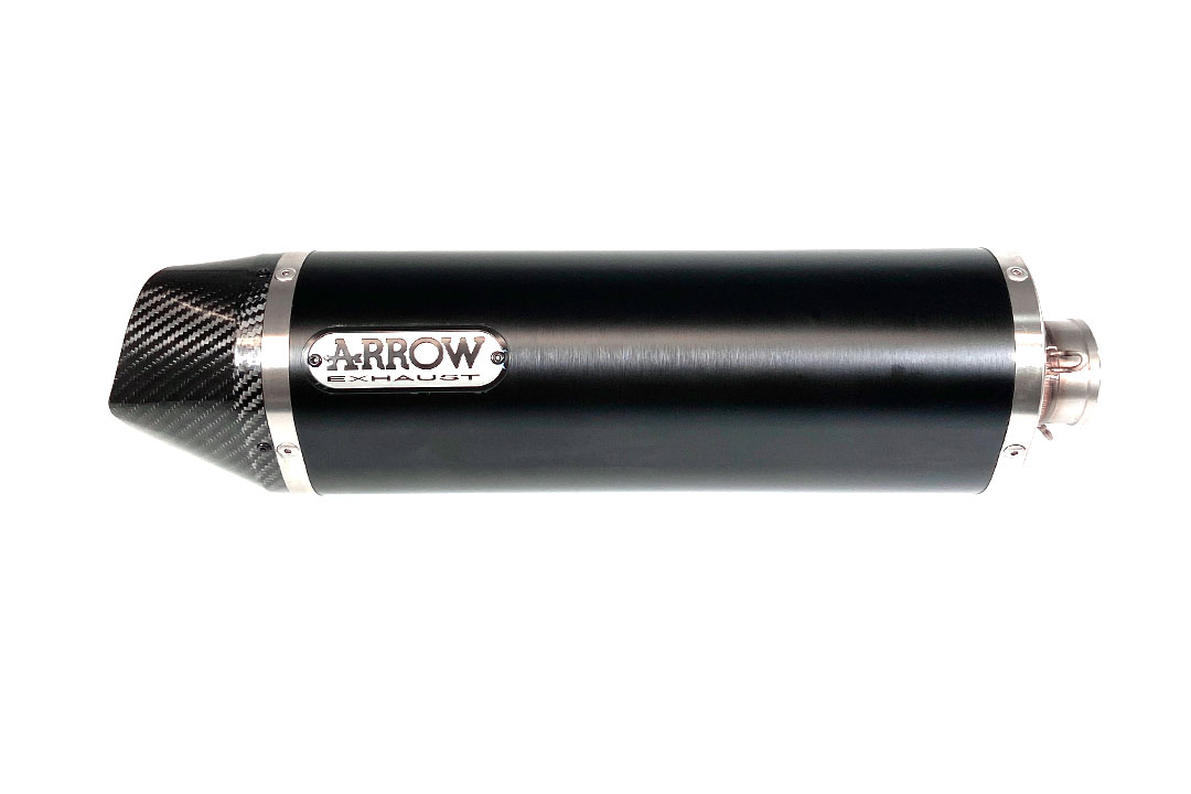 ARROW Auspuff INDY-RACE für Honda CBR1000RR 2008-2016, Alluminium schwarz (Nur mit ARROW Krümmer/Zwischenrohr)