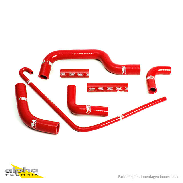 SAMCO SPORT Siliconschlauch Kit rot für Duacti Monster S4 S4R Modelljahr 2001-2008