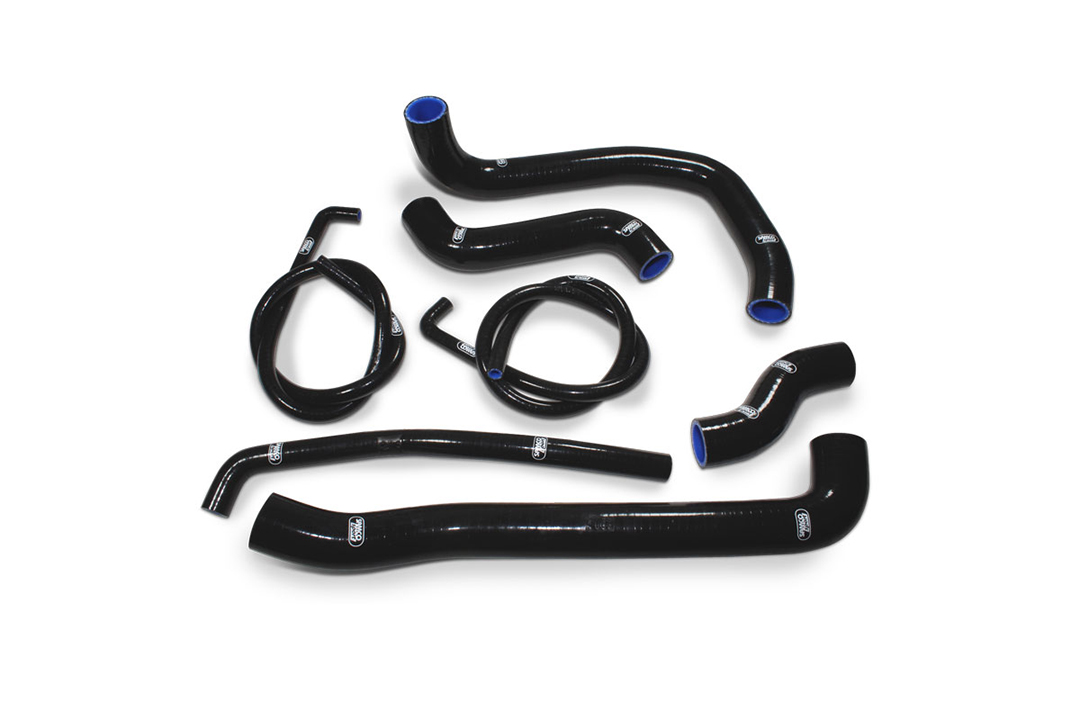 SAMCO SPORT Siliconschlauch Kit schwarz für Kawasaki ZXR750 Modelljahr 1988-1989
